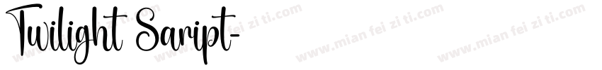 Twilight Saript字体转换